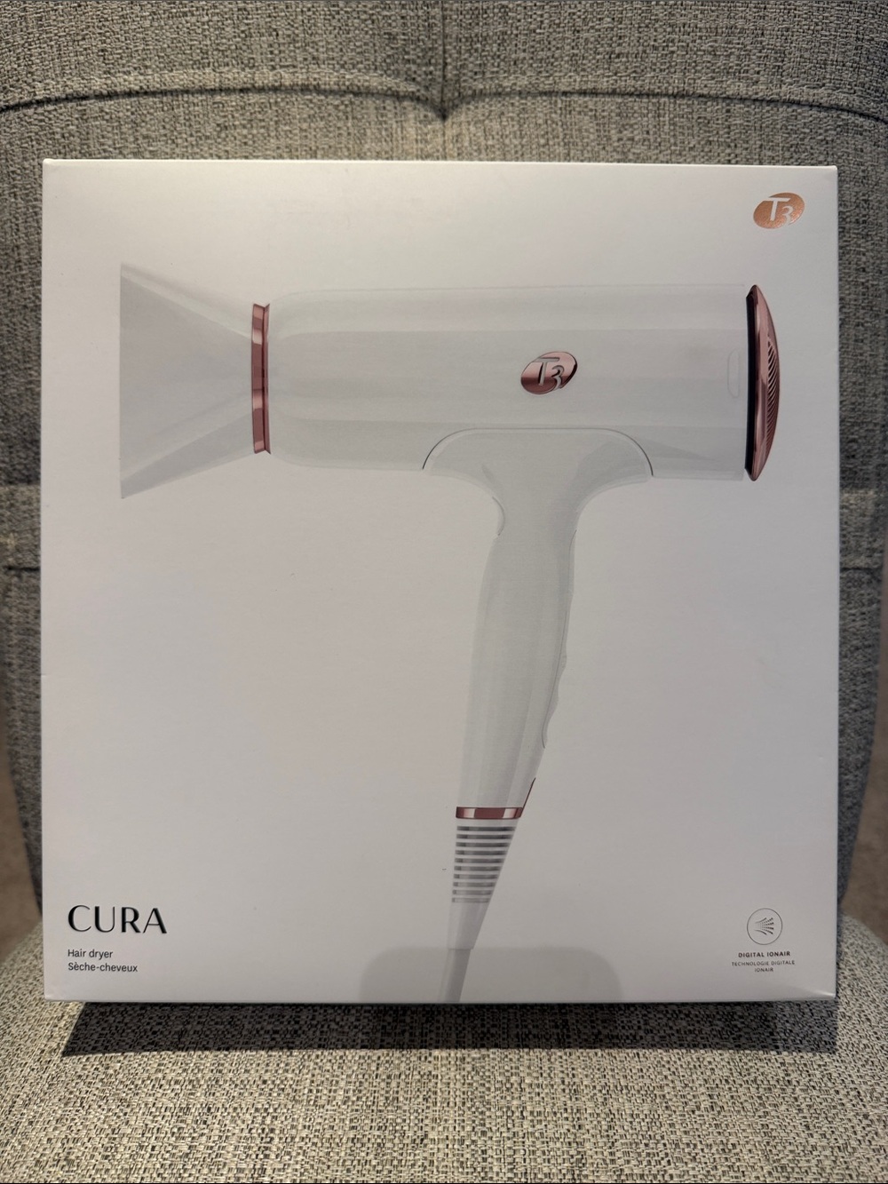 T3 Cura White with Rose Gold Accent Hair Dryer